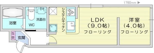 西１１丁目駅 徒歩15分 5階の物件間取画像